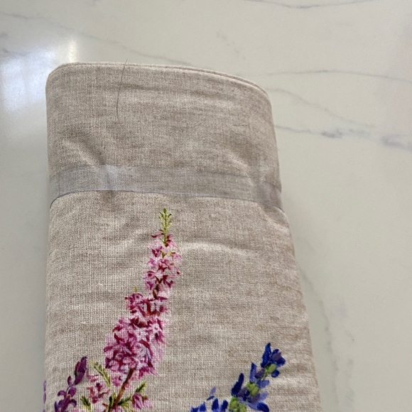 Pottery Barn Lavender Embroidered Table Runner - Picture 13 of 14